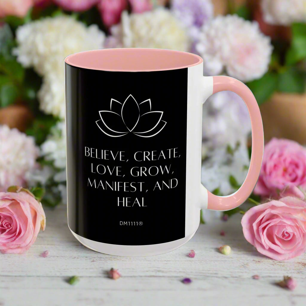 MUG OF THE WEEK - DM1111 "Manifest and Heal" Accent Coffee Mug (11, 15oz)