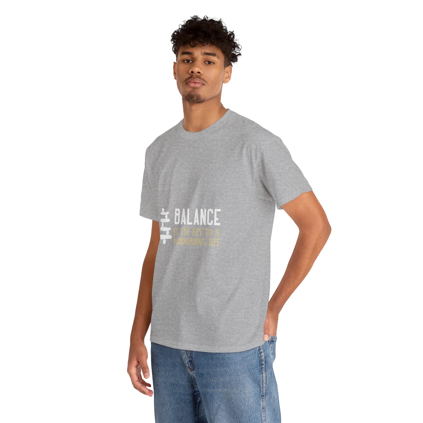 Balance is the Key DM1111 Unisex Heavy Cotton Tee