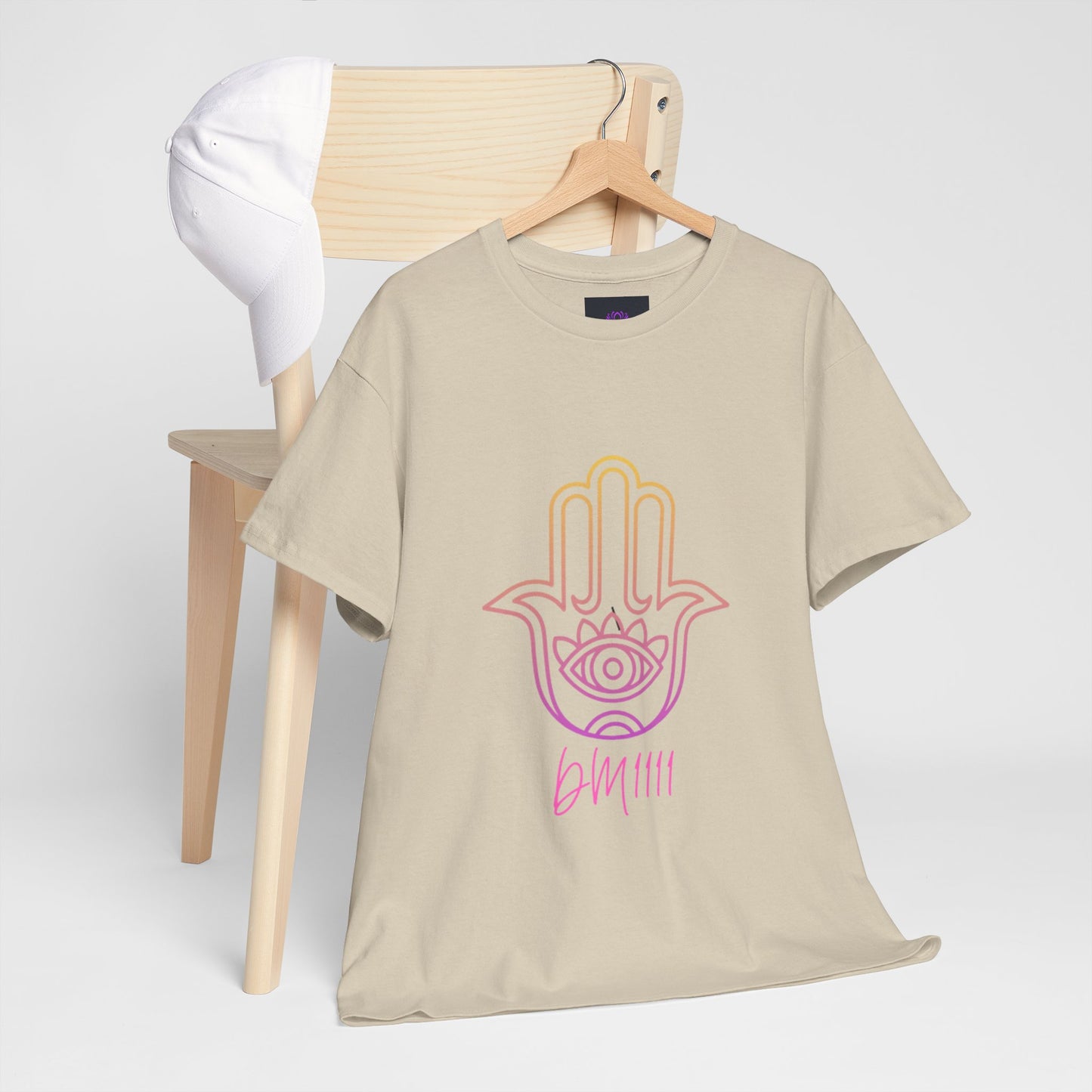 Multi Color Hamsa Hand DM1111 Unisex Heavy Cotton Tee