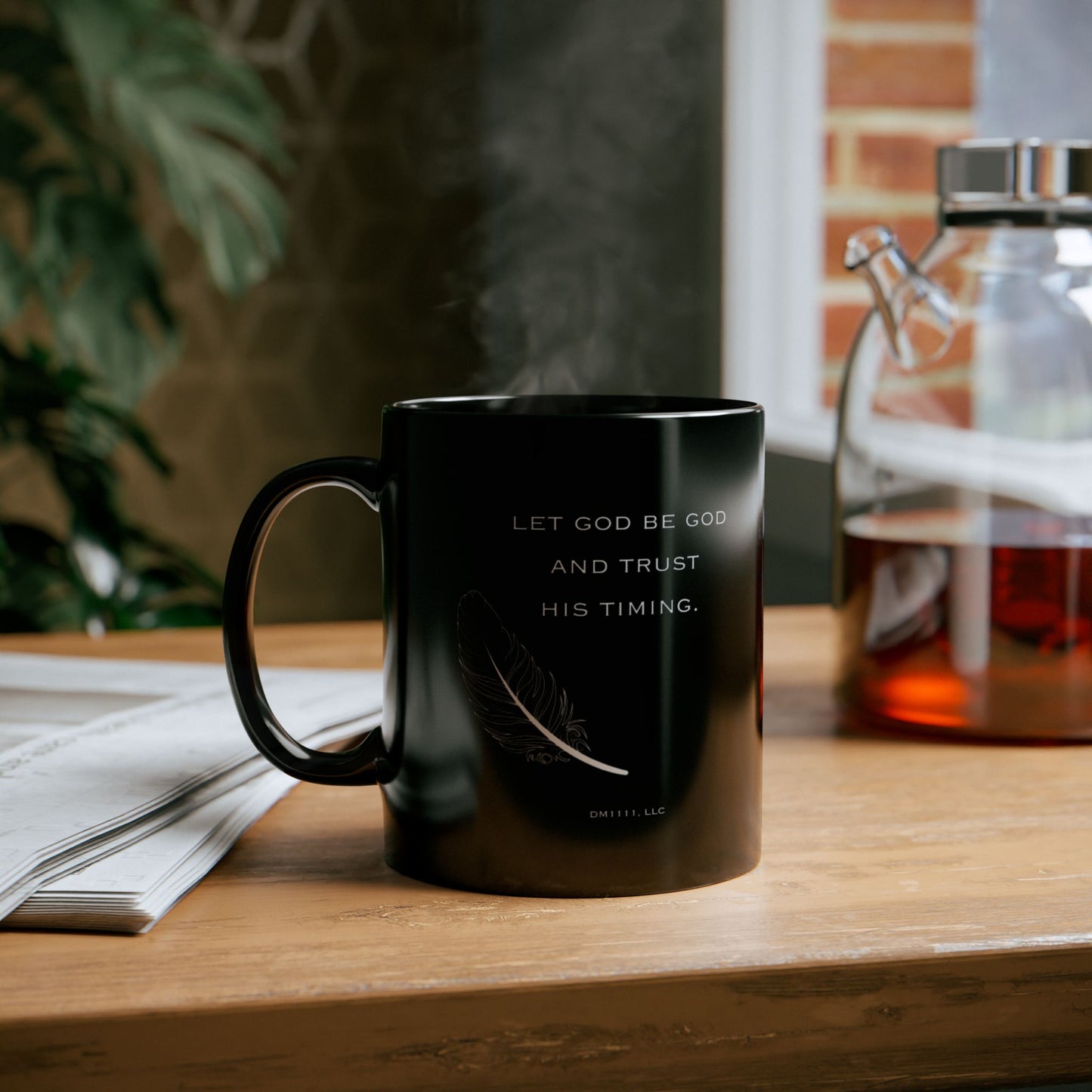 DM1111 "Let God Be God" Black Mug (11oz, 15oz)
