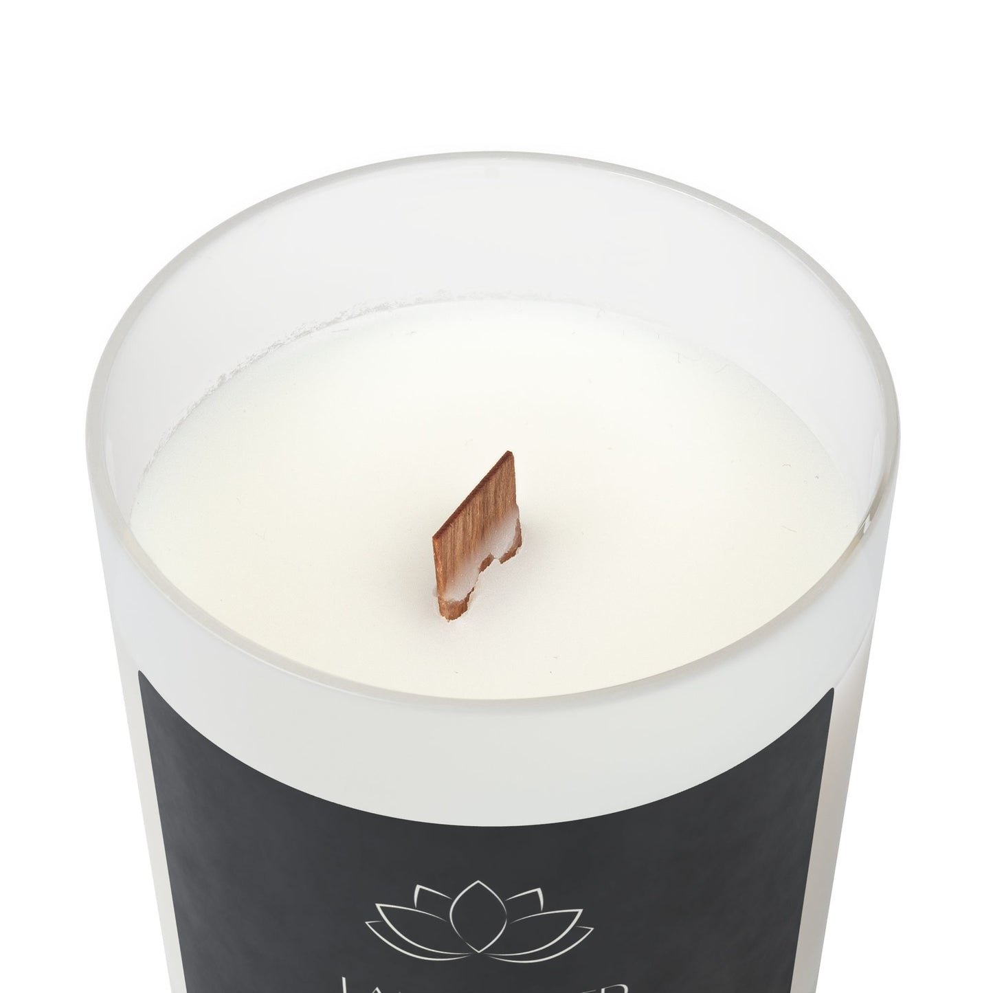 DM1111 "I AM ALIGNED" Frosted Glass Meditation Candle, 11oz