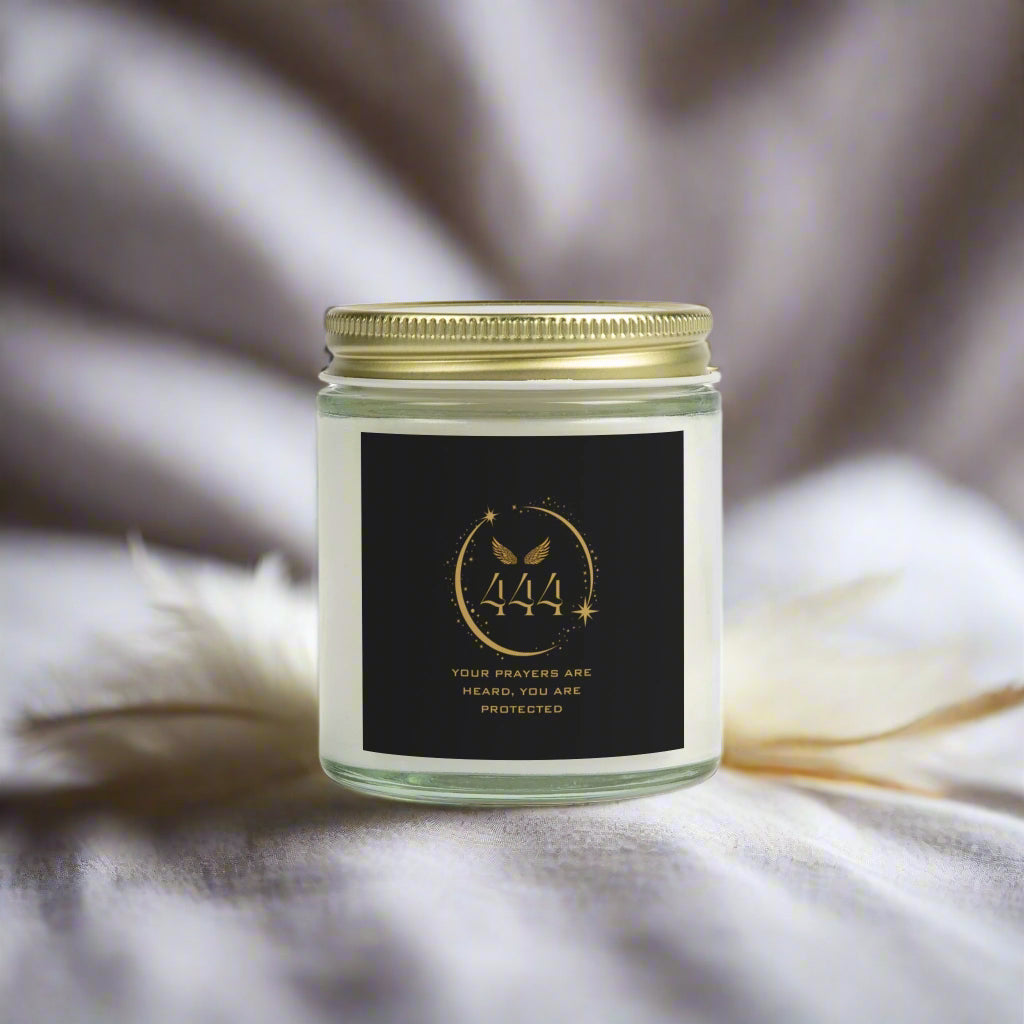 Angel 444 DM1111 Scented Coconut Apricot Candles (4oz, 9oz)