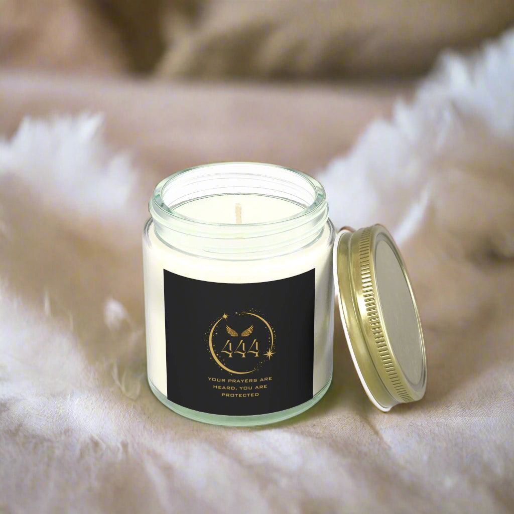 Angel 444 DM1111 Scented Coconut Apricot Candles (4oz, 9oz)