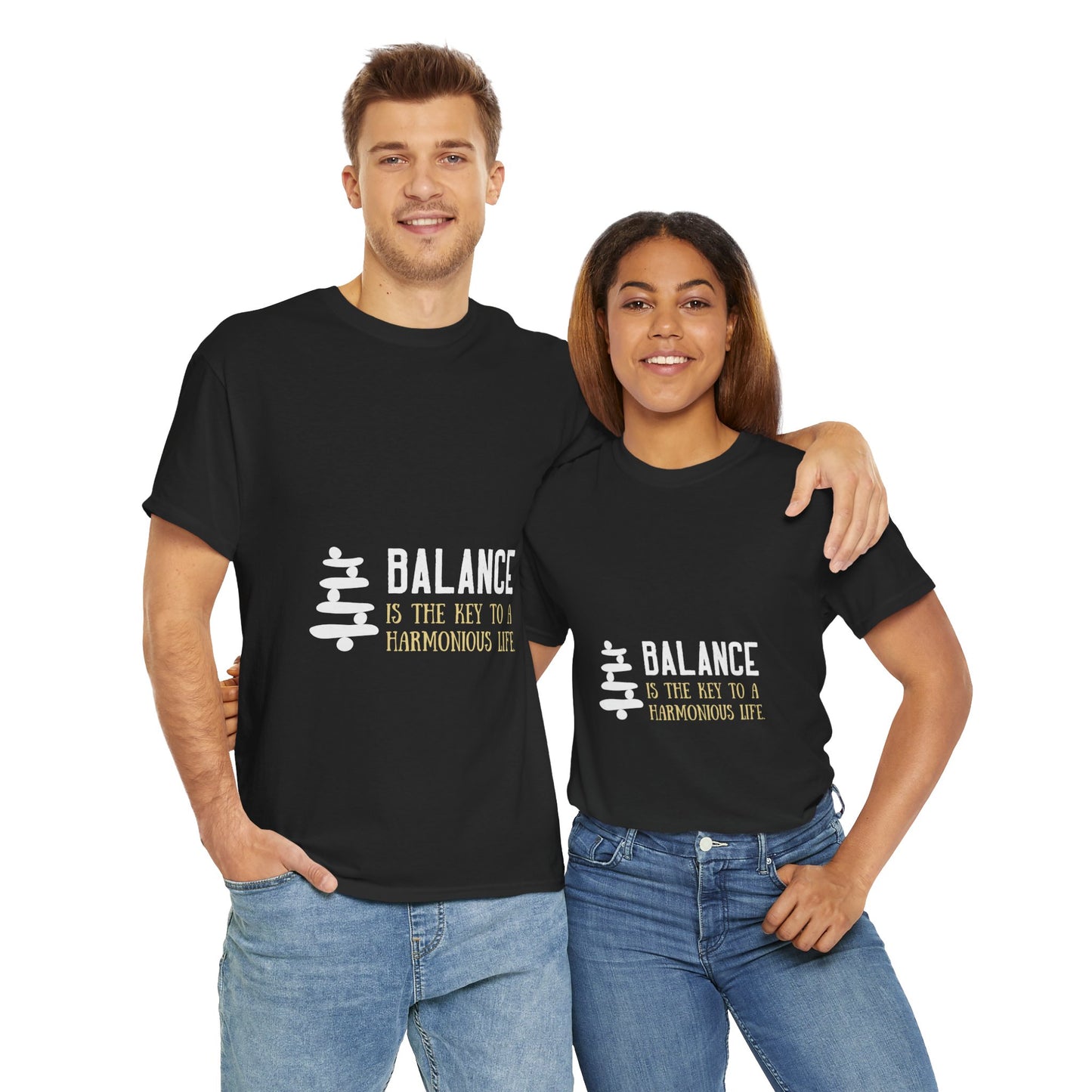 Balance is the Key DM1111 Unisex Heavy Cotton Tee