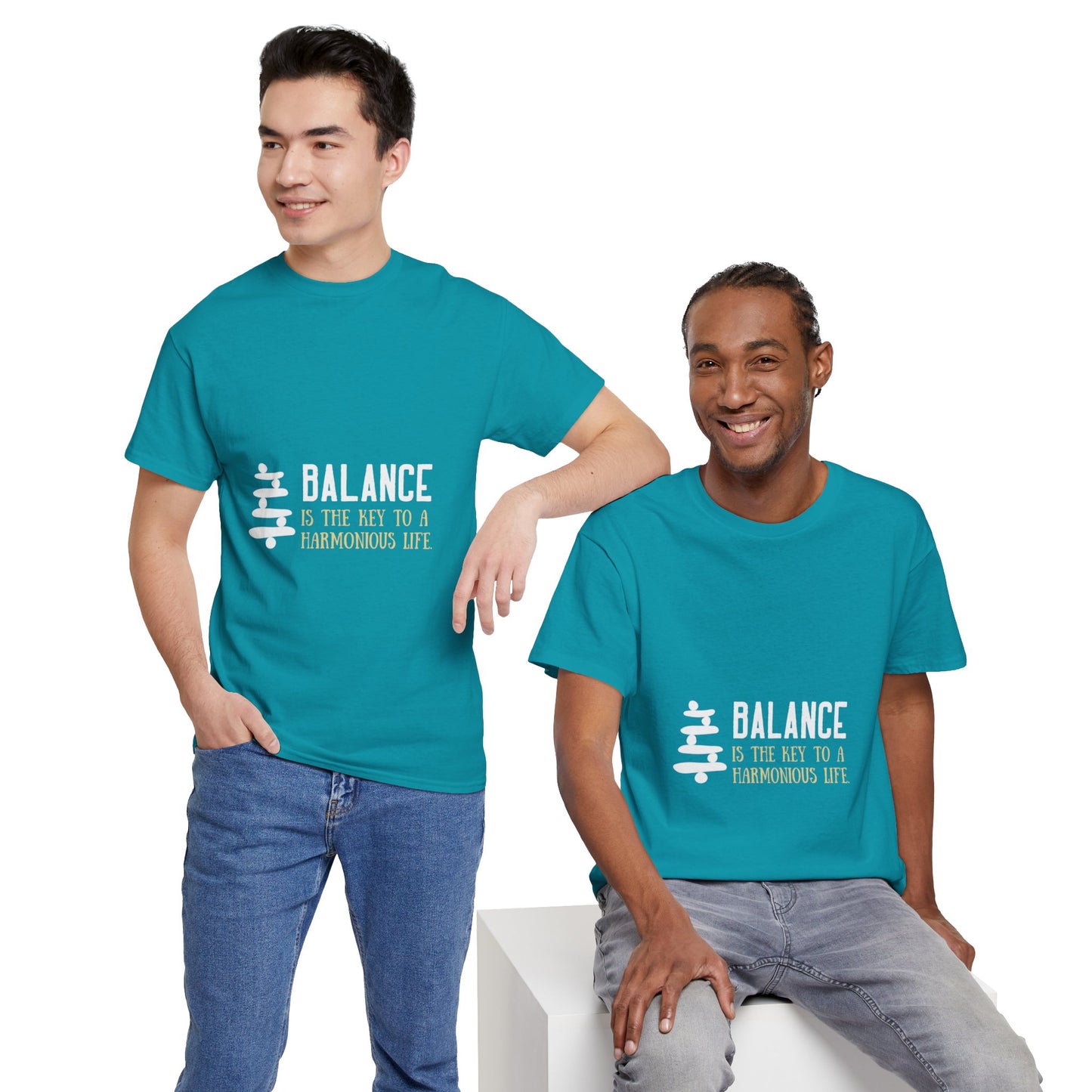 Balance is the Key DM1111 Unisex Heavy Cotton Tee