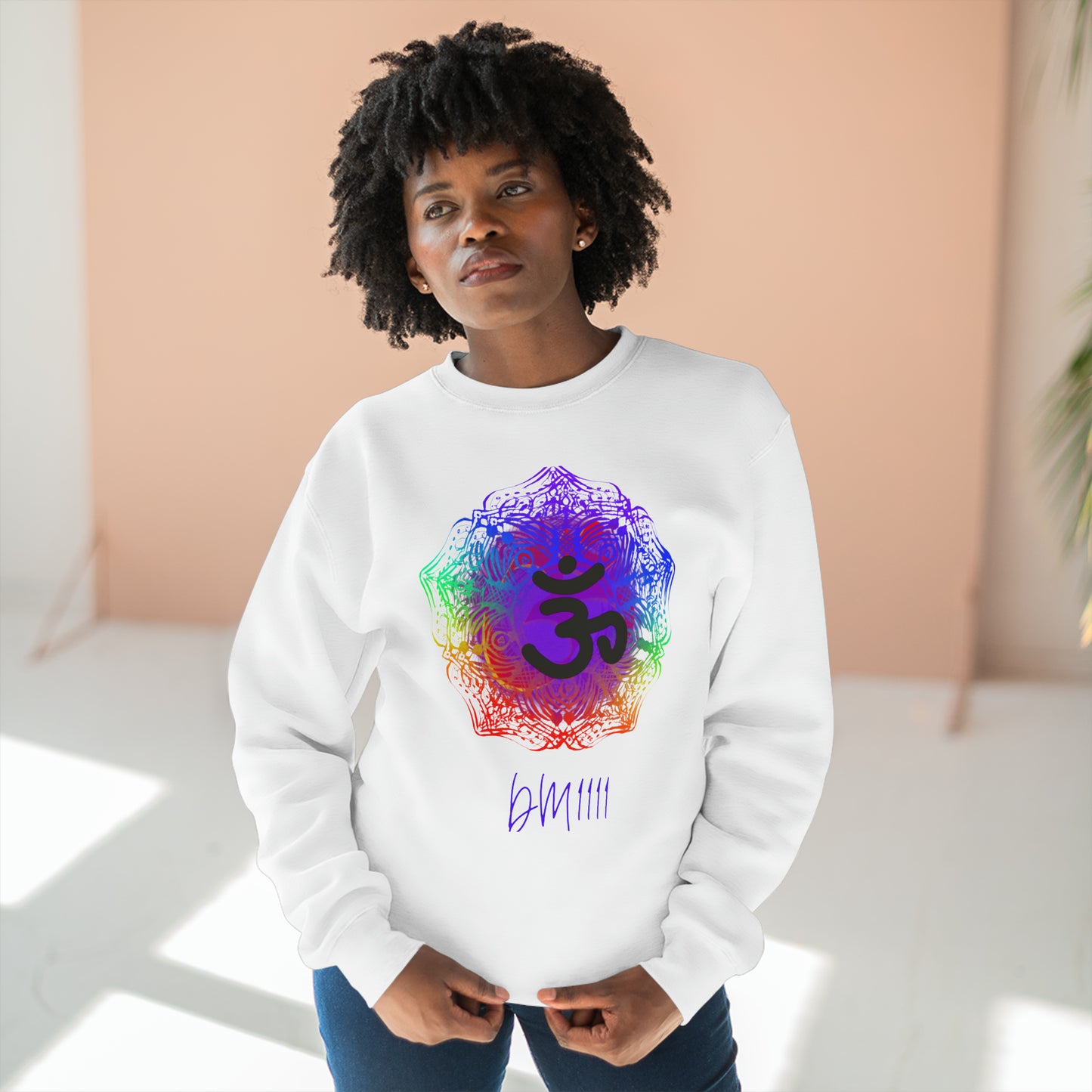 DM1111 OM Frequency Unisex Premium Crewneck Sweatshirt