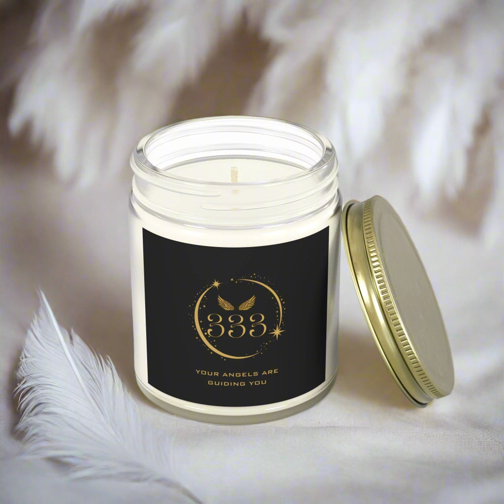 Angel 333 DM1111 Scented Coconut Apricot Candles (4oz, 9oz)