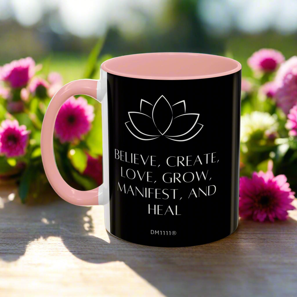MUG OF THE WEEK - DM1111 "Manifest and Heal" Accent Coffee Mug (11, 15oz)