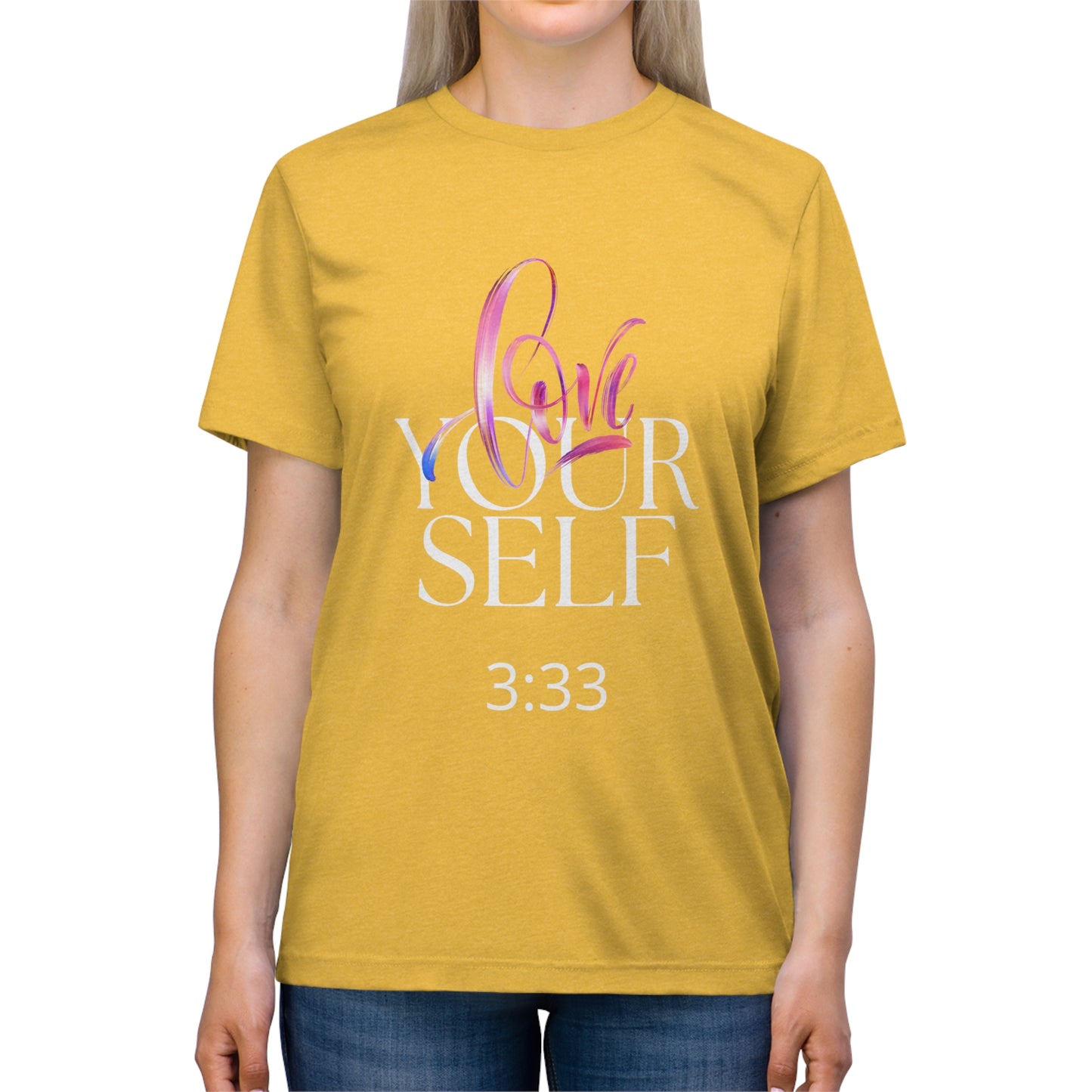 Love Your Self 333 Unisex Triblend Tee