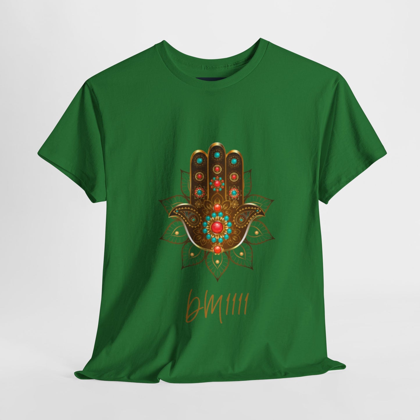 Gold Hamsa Hand DM1111 Unisex Heavy Cotton Tee