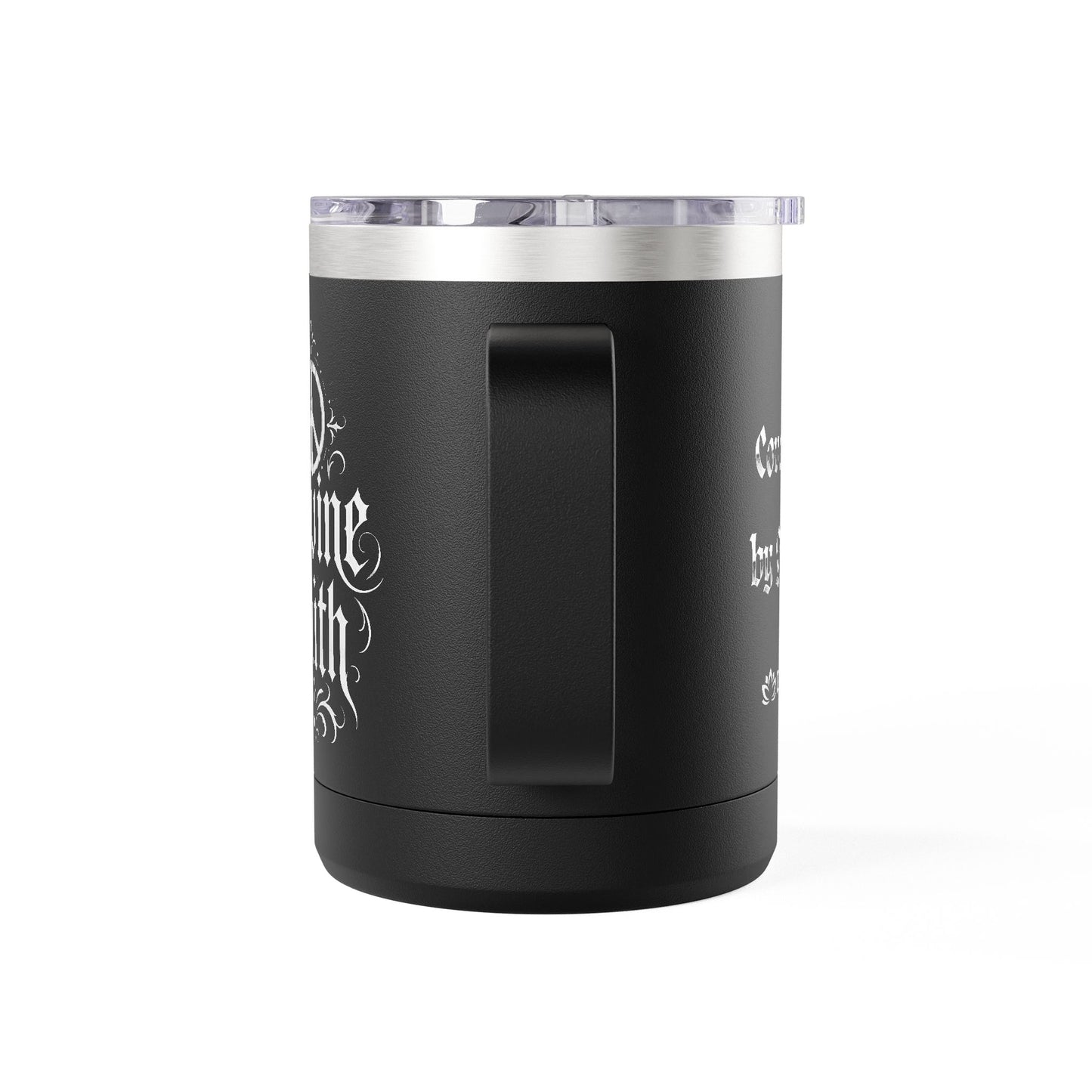 Tumbler Mug — "Covered by Grace" 15oz Insulated Travel Mug