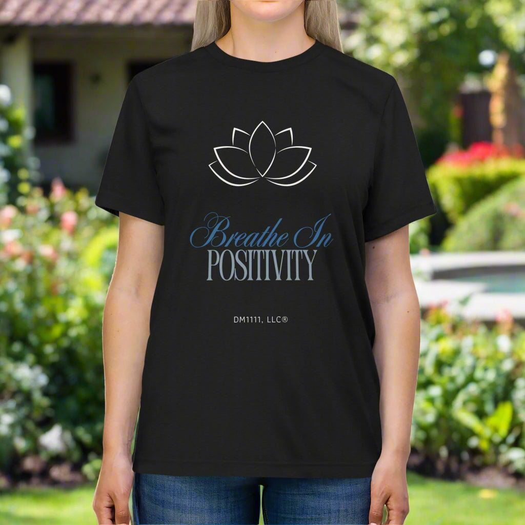 "Breathe In Positivity" Affirmation DM1111 Unisex Triblend Tee