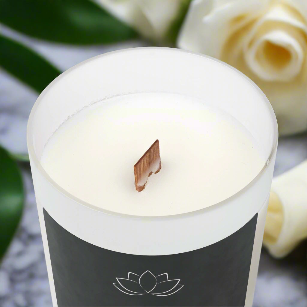 DM1111 "GOD MADE ME DIFFERENT" Frosted Glass Meditation Candle, 11oz