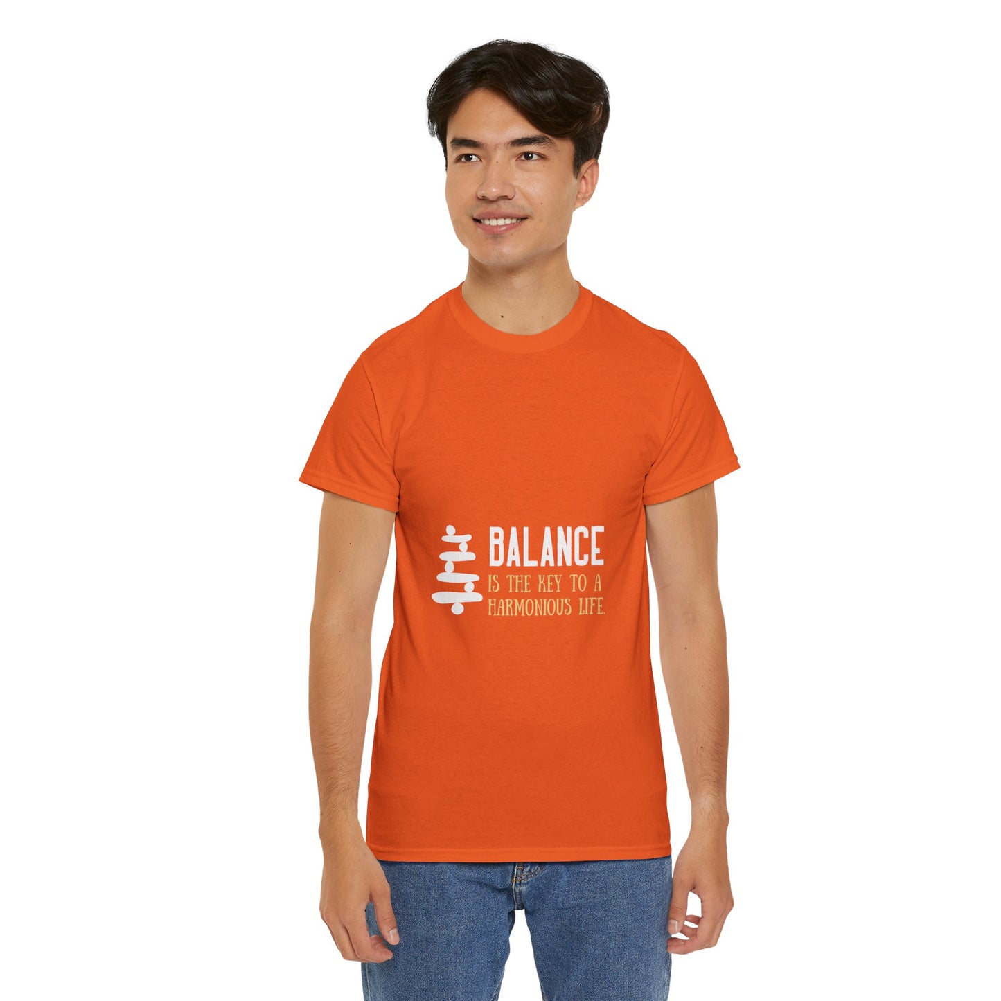 Balance is the Key DM1111 Unisex Heavy Cotton Tee