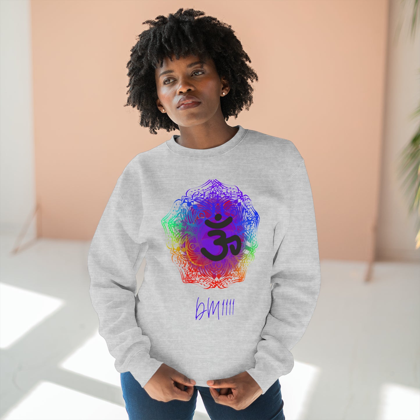 DM1111 OM Frequency Unisex Premium Crewneck Sweatshirt