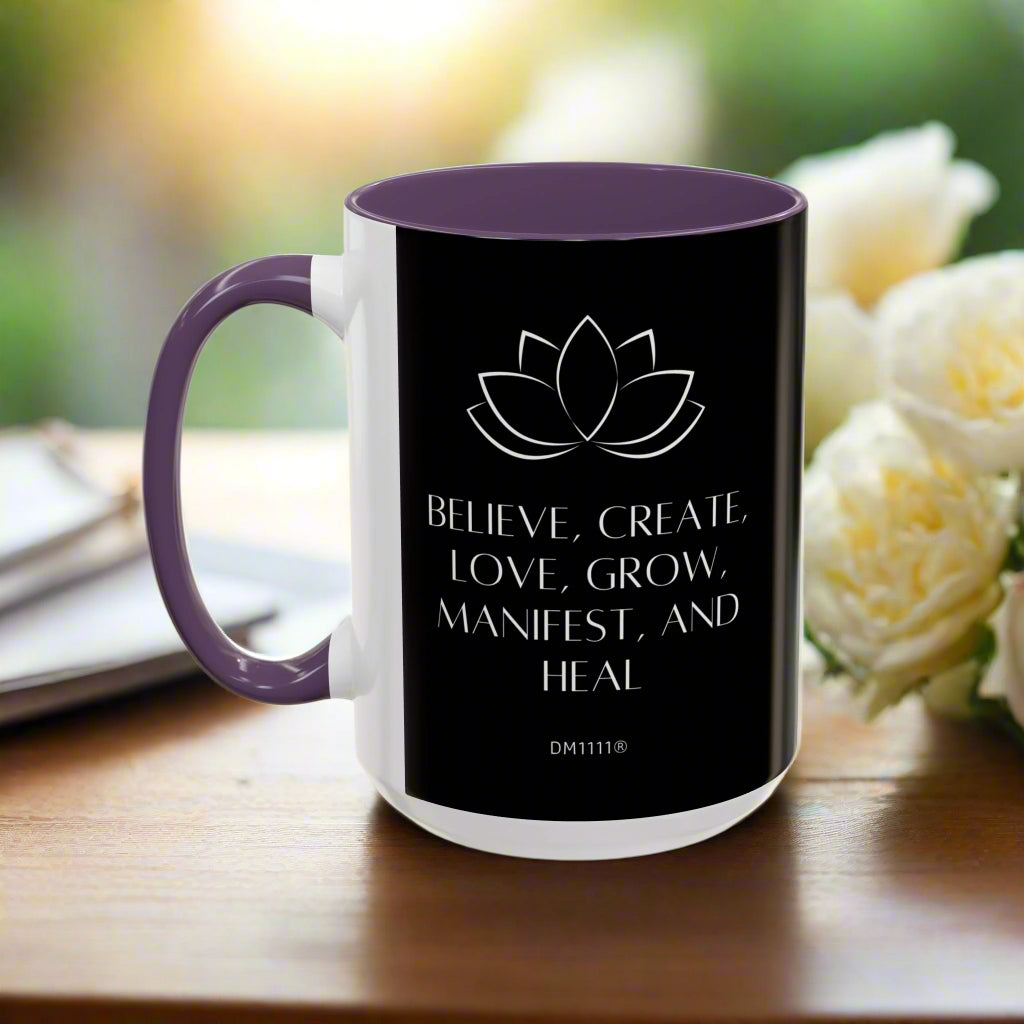 MUG OF THE WEEK - DM1111 "Manifest and Heal" Accent Coffee Mug (11, 15oz)