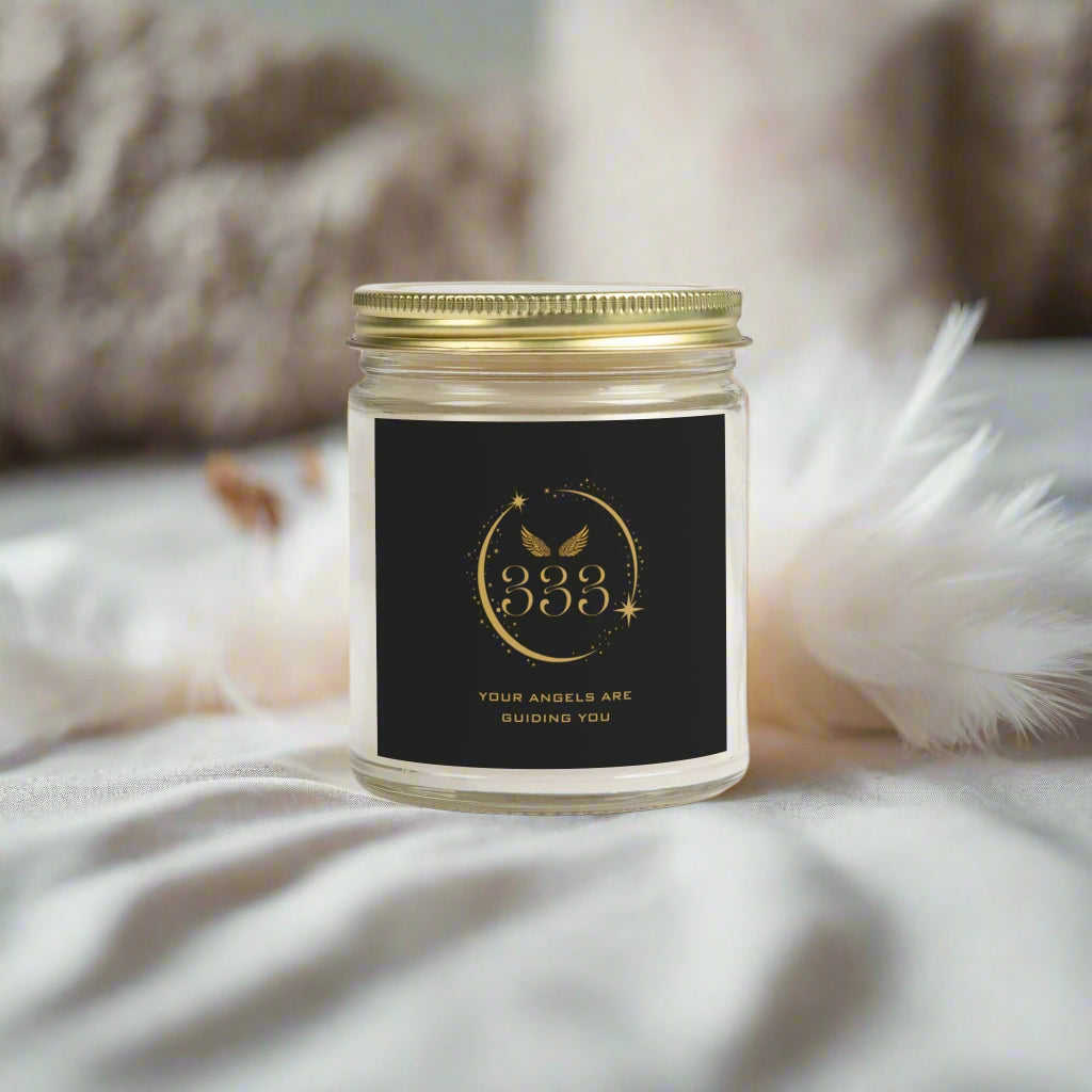 Angel 333 DM1111 Scented Coconut Apricot Candles (4oz, 9oz)
