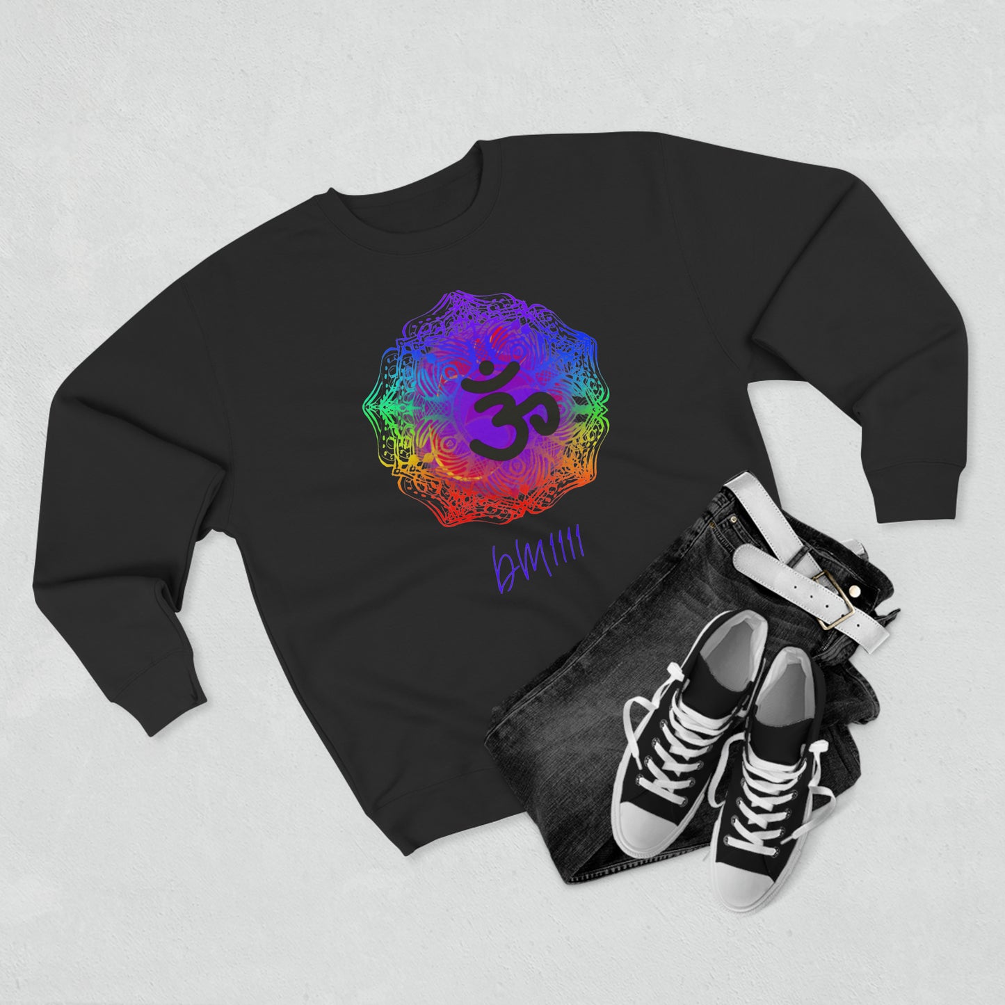 DM1111 OM Frequency Unisex Premium Crewneck Sweatshirt