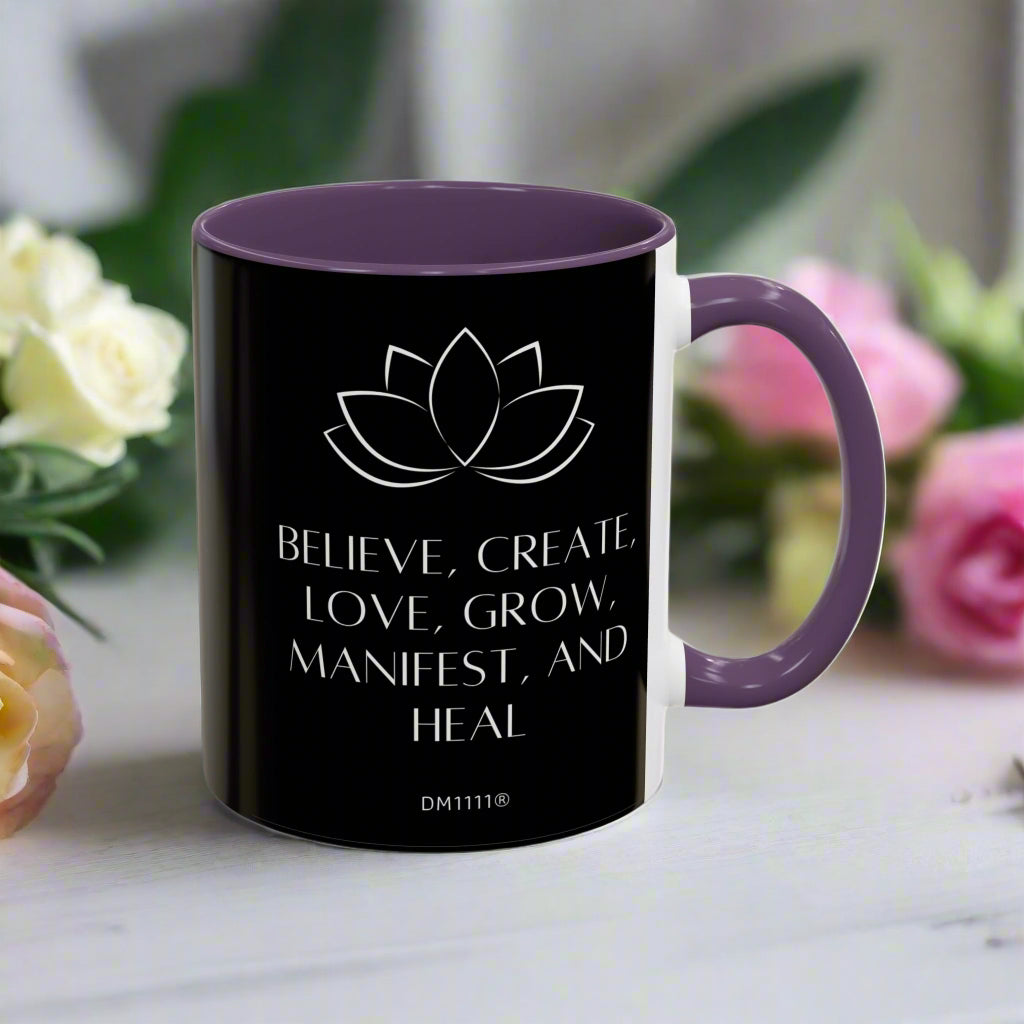 MUG OF THE WEEK - DM1111 "Manifest and Heal" Accent Coffee Mug (11, 15oz)