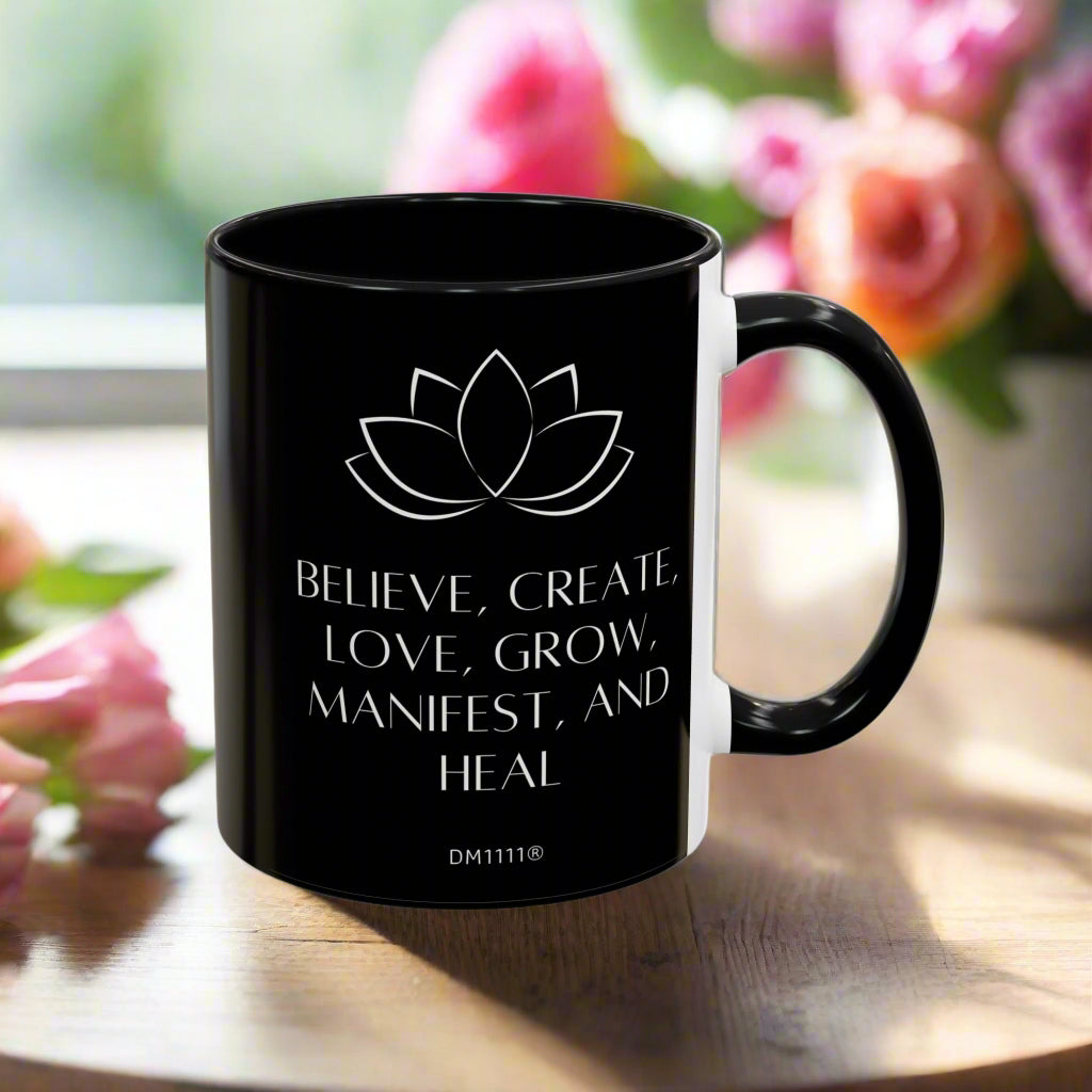 MUG OF THE WEEK - DM1111 "Manifest and Heal" Accent Coffee Mug (11, 15oz)