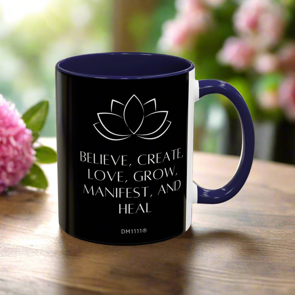 MUG OF THE WEEK - DM1111 "Manifest and Heal" Accent Coffee Mug (11, 15oz)