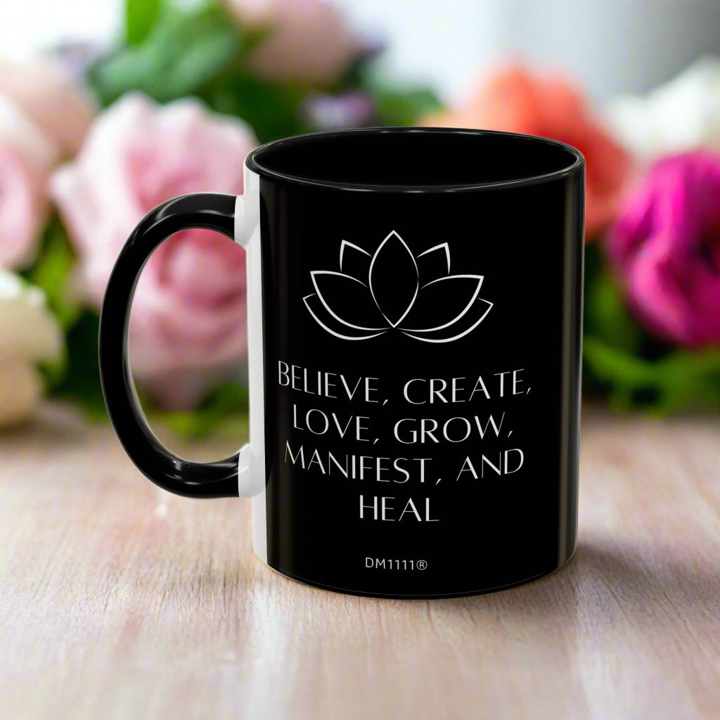 MUG OF THE WEEK - DM1111 "Manifest and Heal" Accent Coffee Mug (11, 15oz)