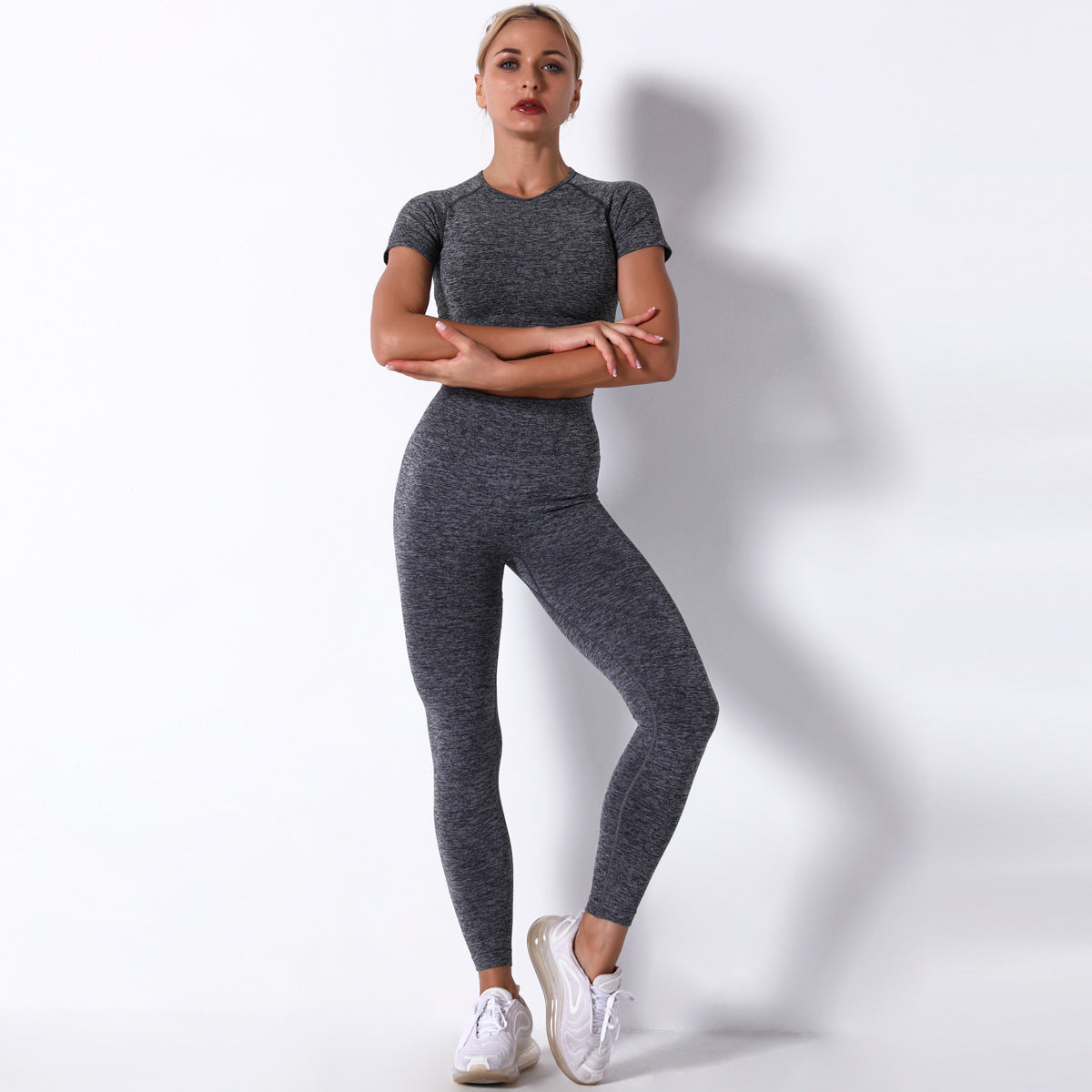 Seamless Knitted Workout Yoga Suit
