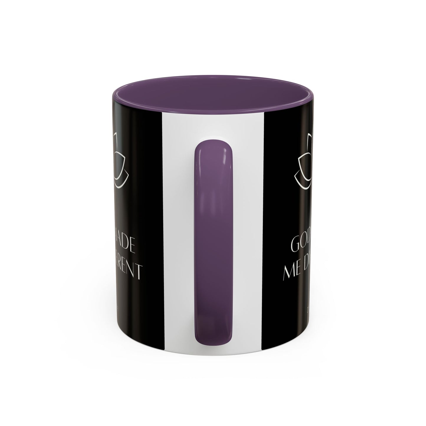 DM1111 "GOD Made Me Different" Accent Coffee Mug (11, 15oz)