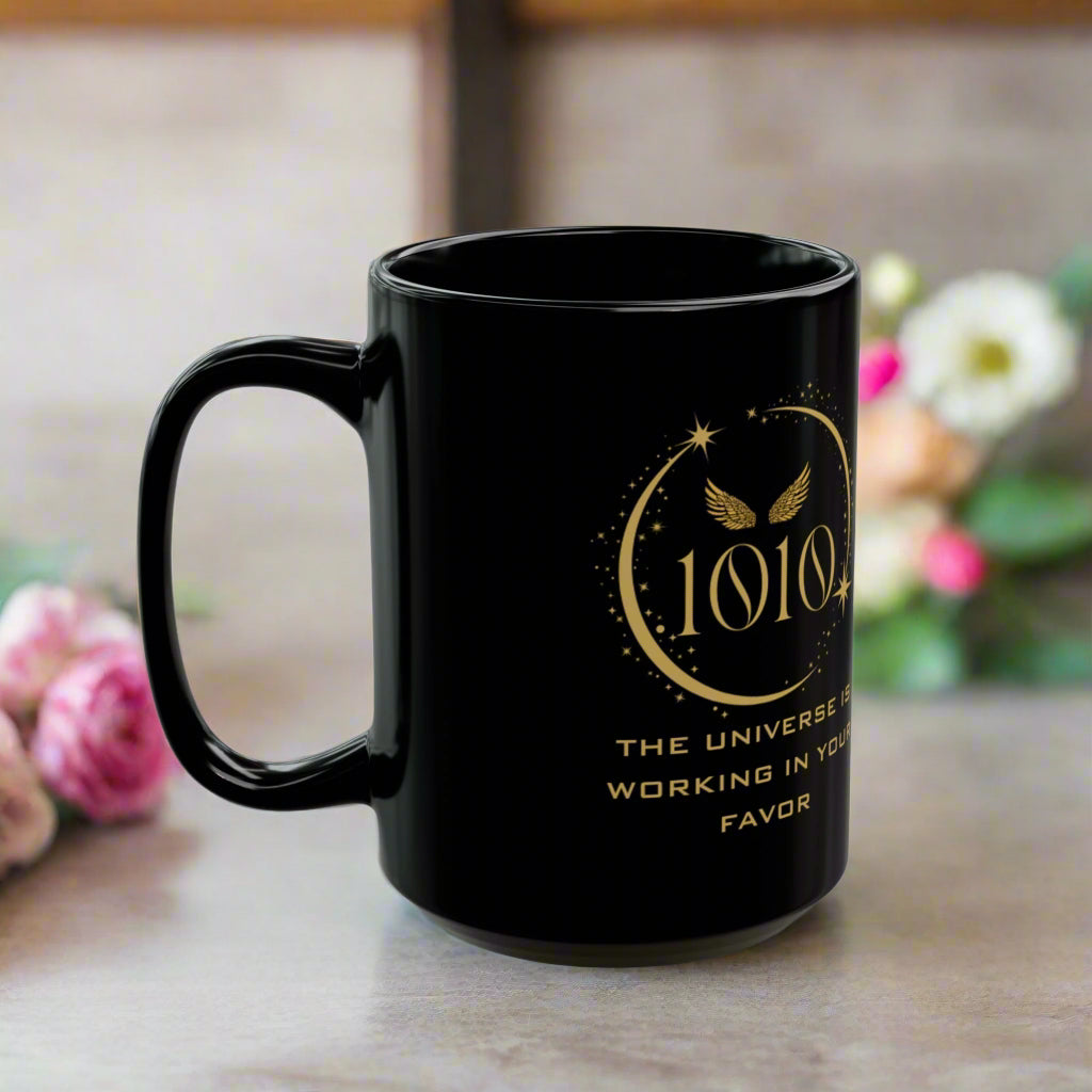 Angel 1010 Affirmation DM1111 Black Mug (11oz, 15oz)