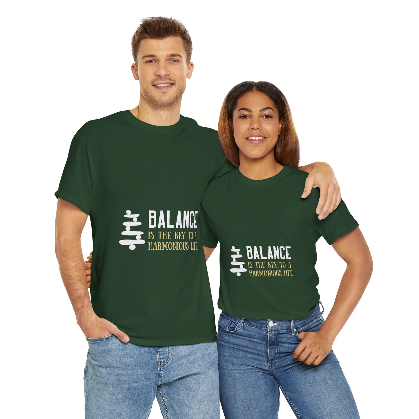Balance is the Key DM1111 Unisex Heavy Cotton Tee