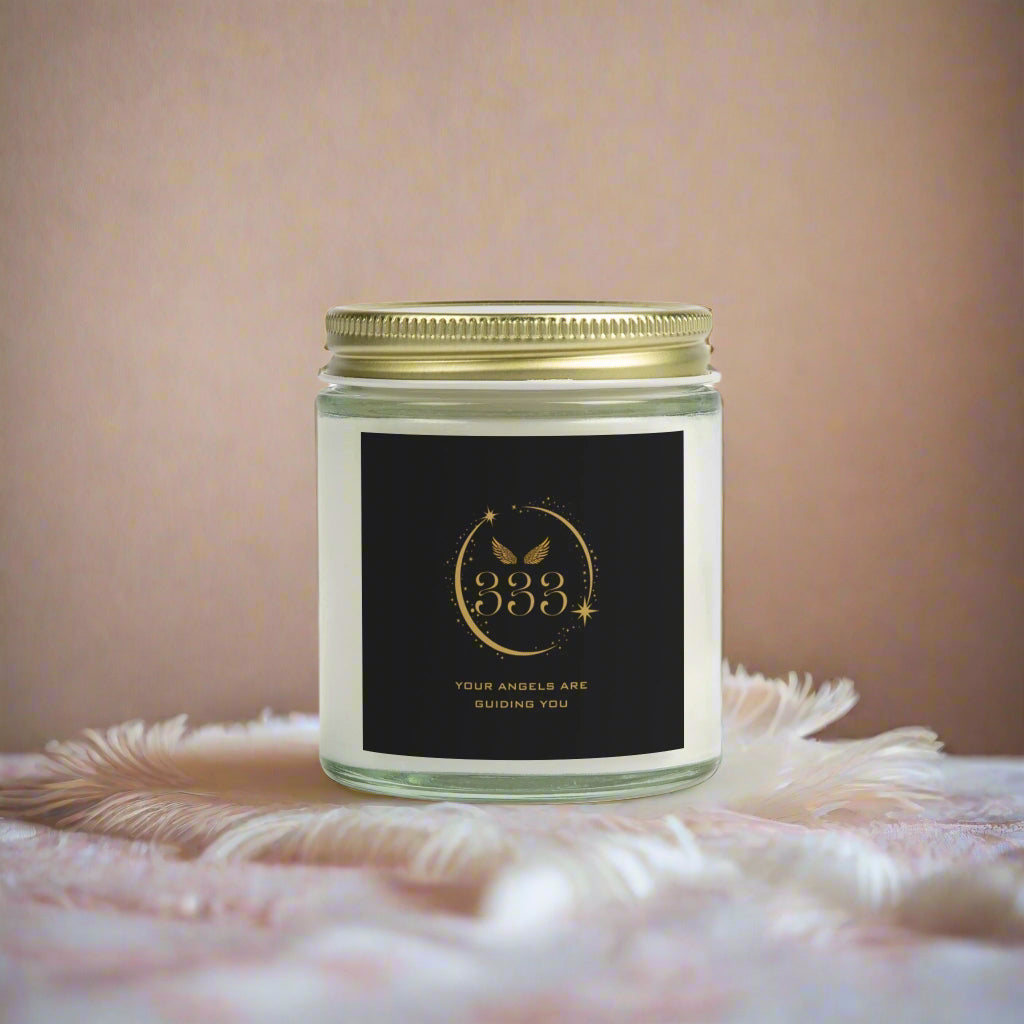 Angel 333 DM1111 Scented Coconut Apricot Candles (4oz, 9oz)