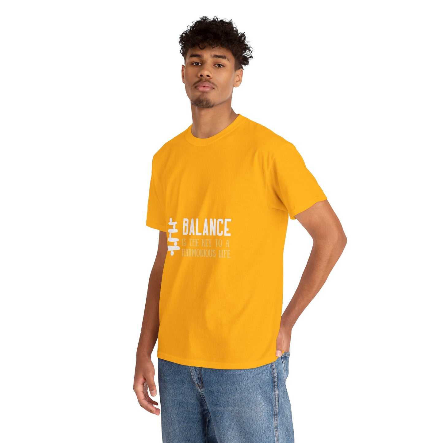 Balance is the Key DM1111 Unisex Heavy Cotton Tee