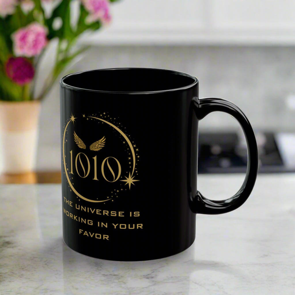 Angel 1010 Affirmation DM1111 Black Mug (11oz, 15oz)