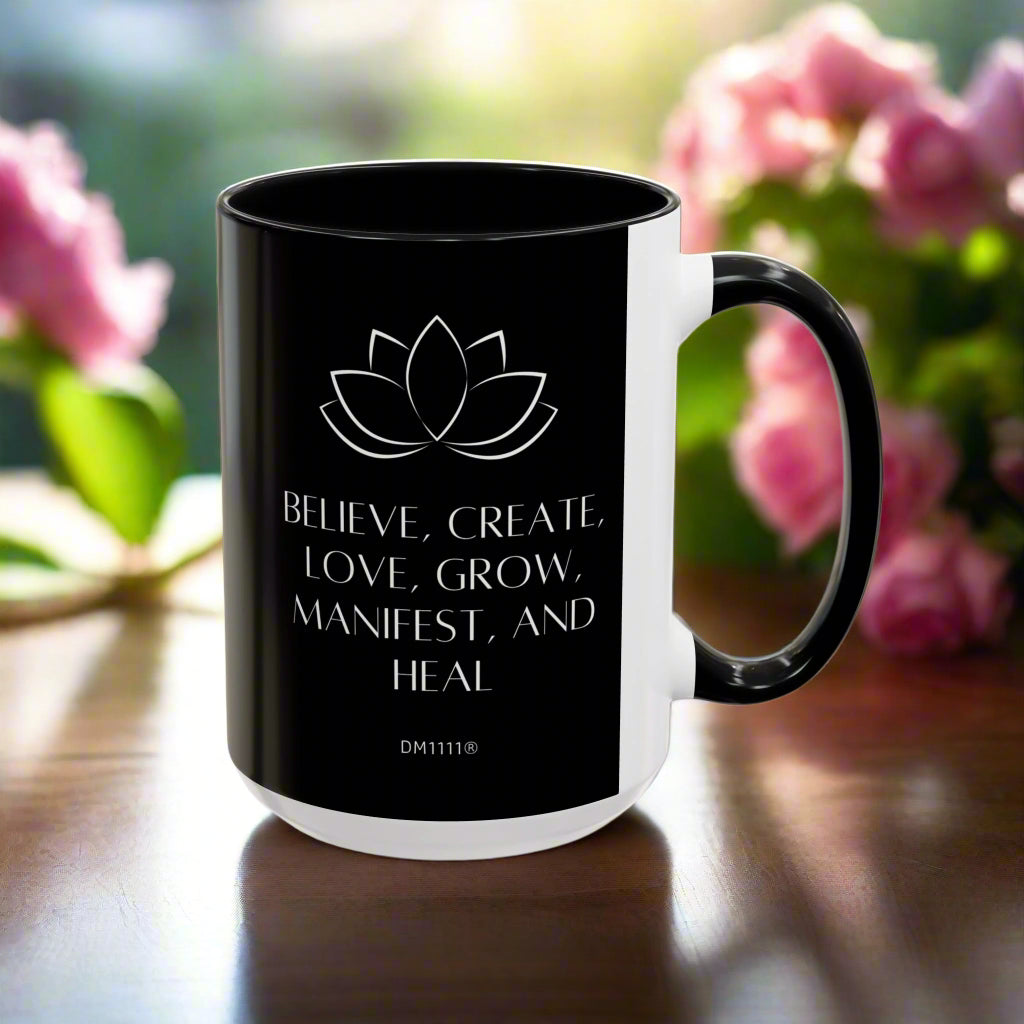 MUG OF THE WEEK - DM1111 "Manifest and Heal" Accent Coffee Mug (11, 15oz)