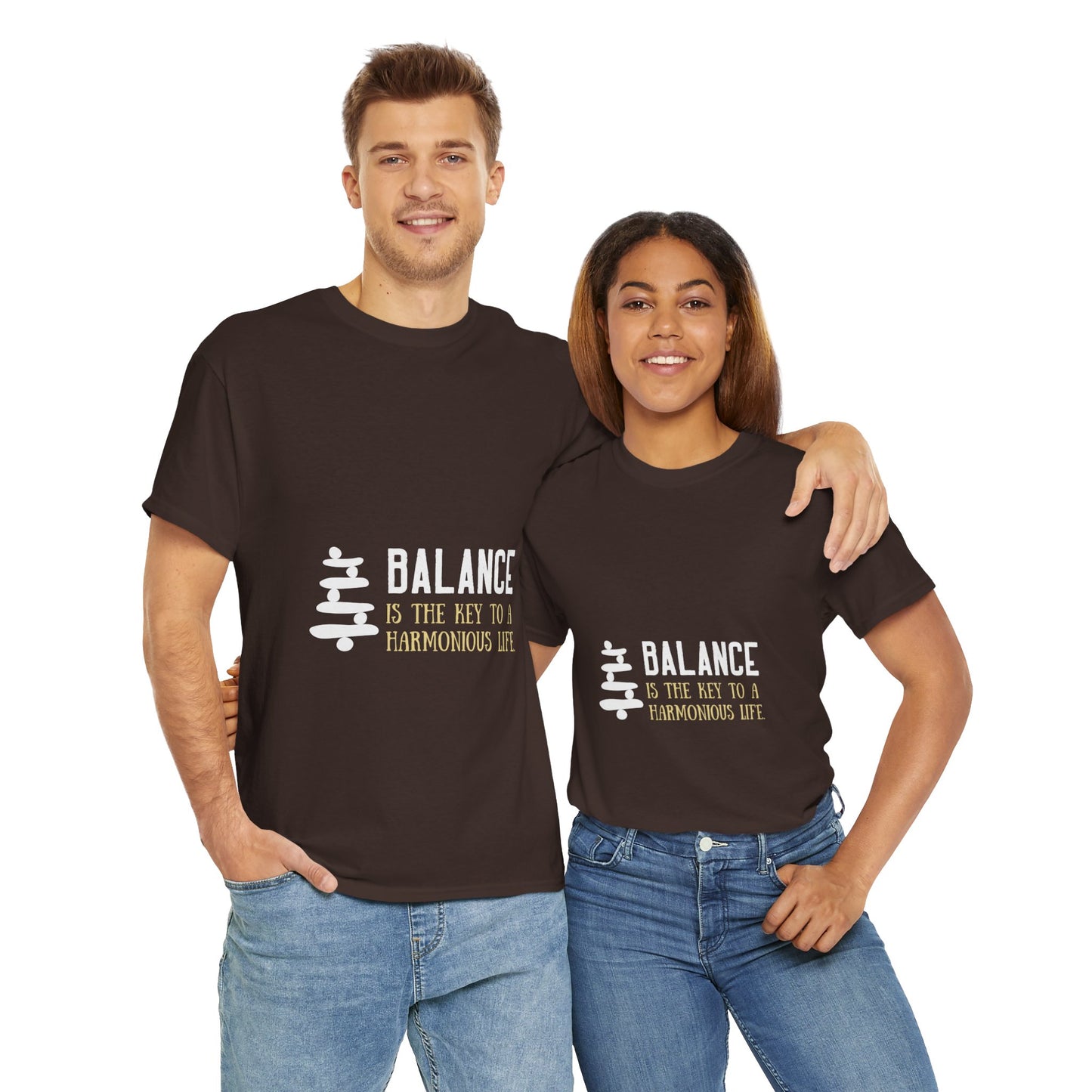 Balance is the Key DM1111 Unisex Heavy Cotton Tee