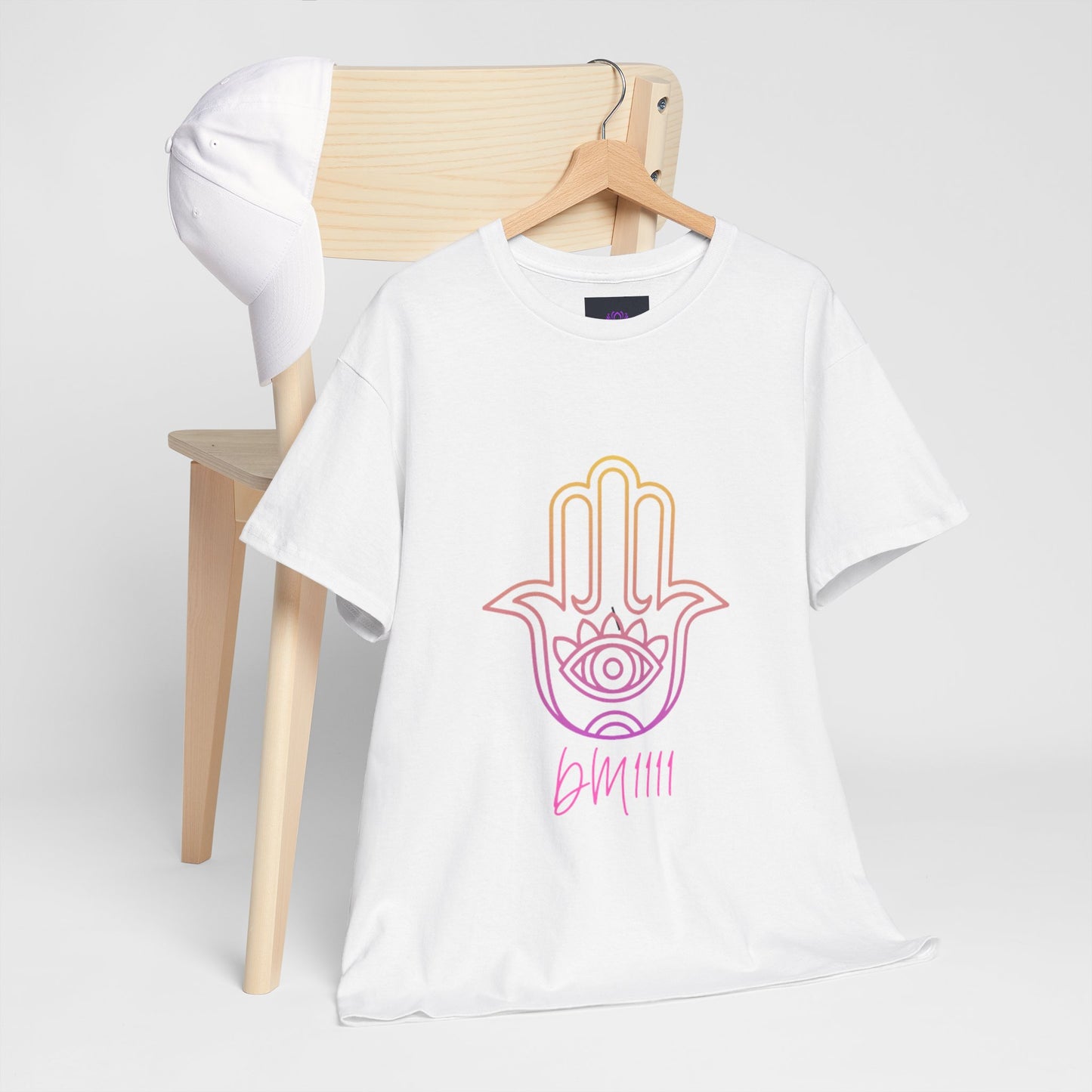 Multi Color Hamsa Hand DM1111 Unisex Heavy Cotton Tee