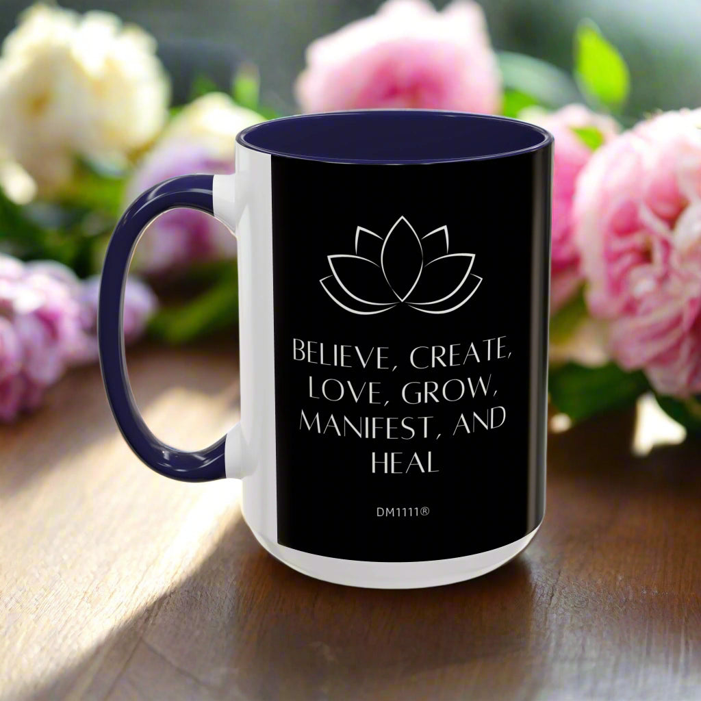 MUG OF THE WEEK - DM1111 "Manifest and Heal" Accent Coffee Mug (11, 15oz)