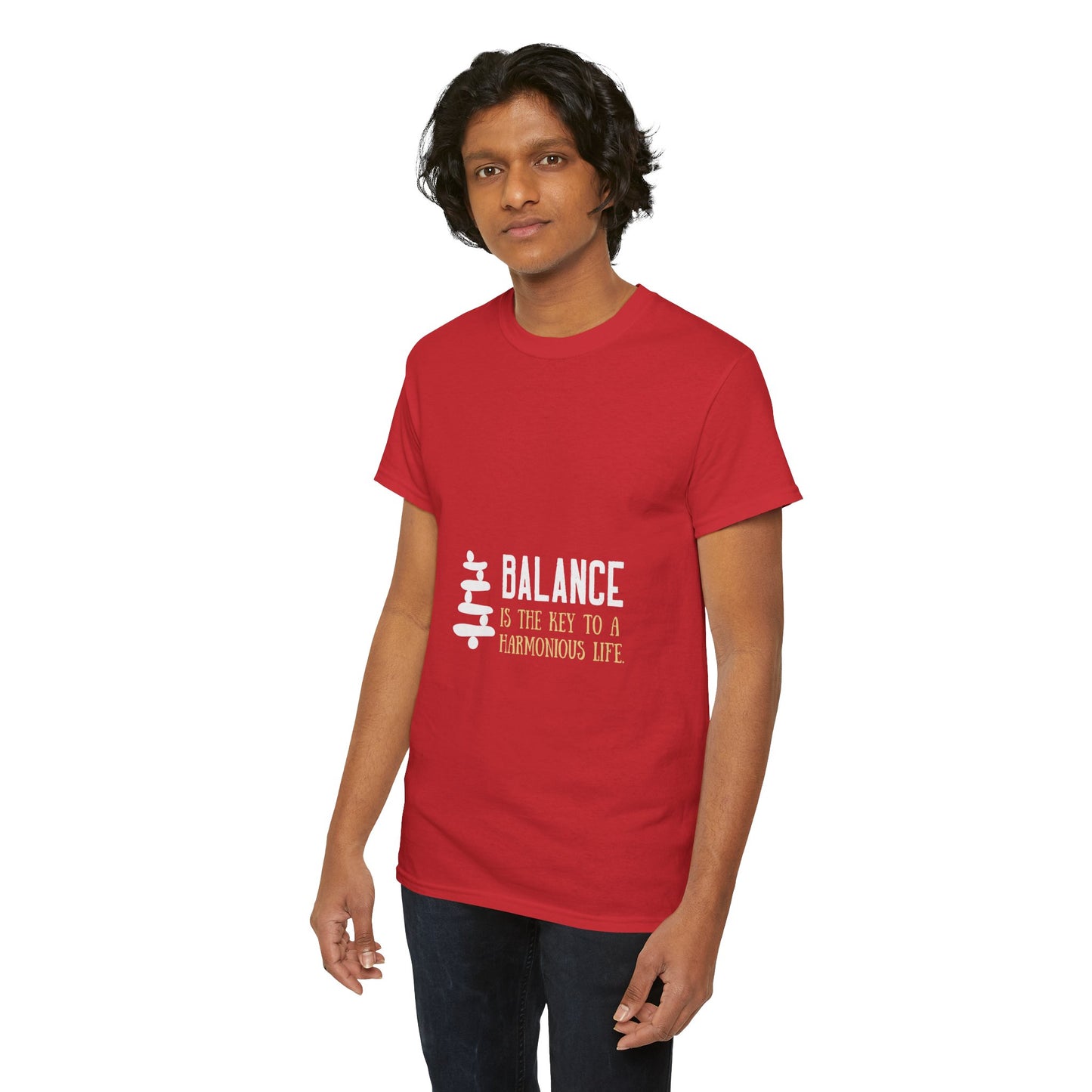 Balance is the Key DM1111 Unisex Heavy Cotton Tee