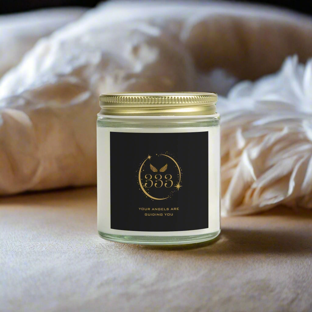 Angel 333 DM1111 Scented Coconut Apricot Candles (4oz, 9oz)