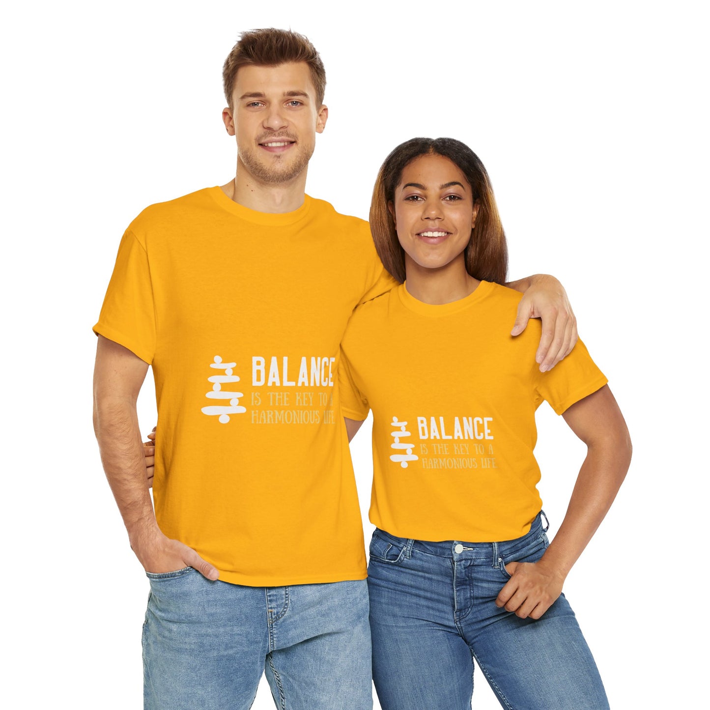 Balance is the Key DM1111 Unisex Heavy Cotton Tee