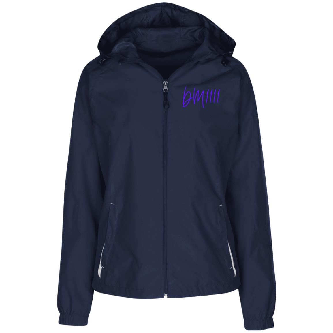 DM1111 Ladies' Jersey-Lined Hooded Windbreaker