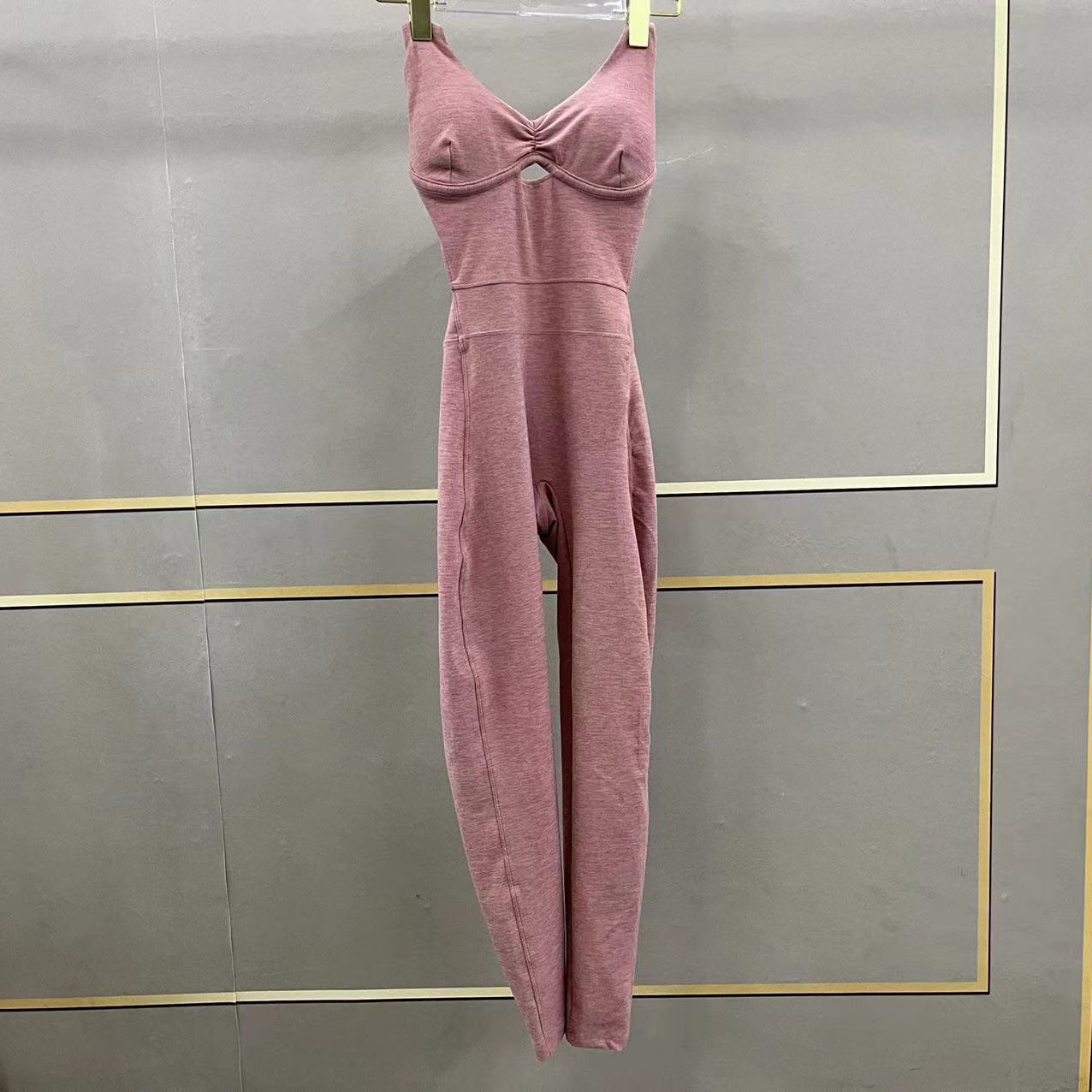 Cross Adjustable Shoulder Strap Yoga Jumpsuit