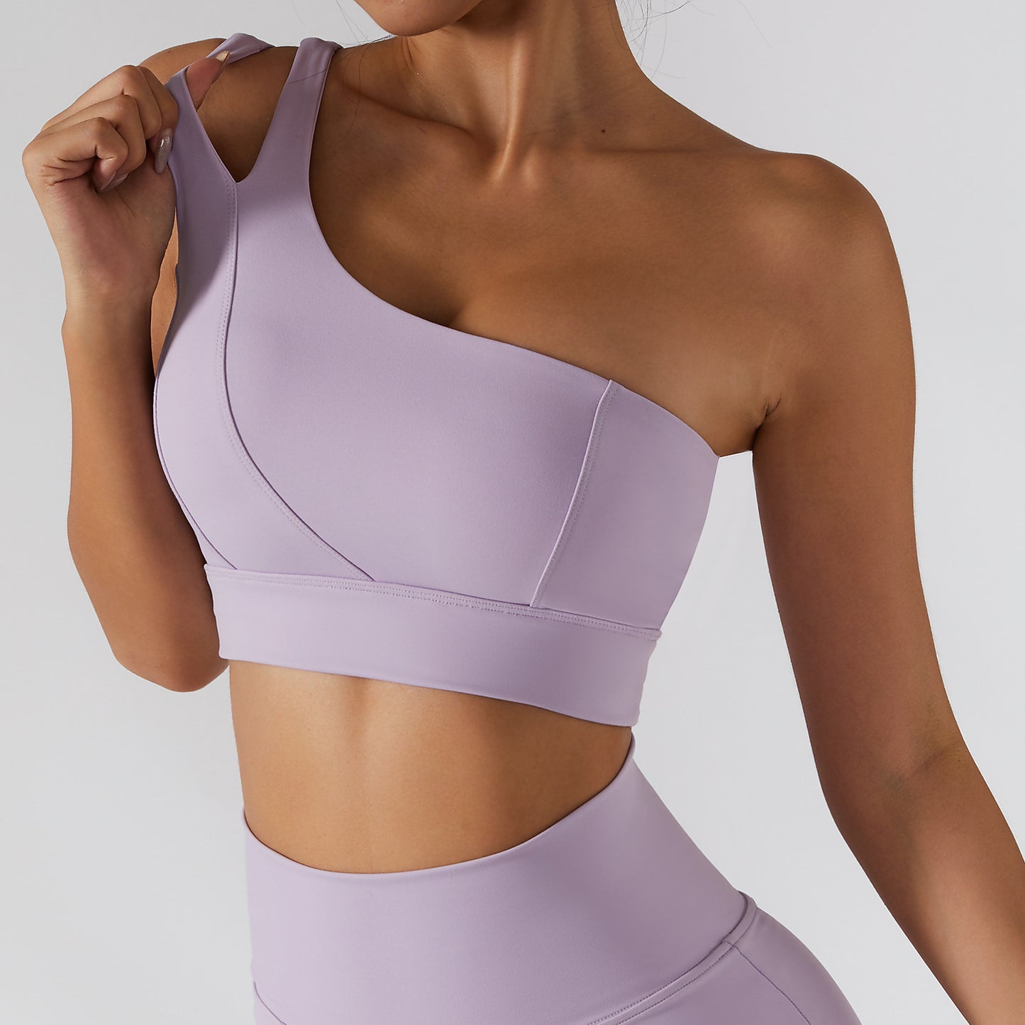 One Piece Rib Shoulder Yoga Beauty Back Bra