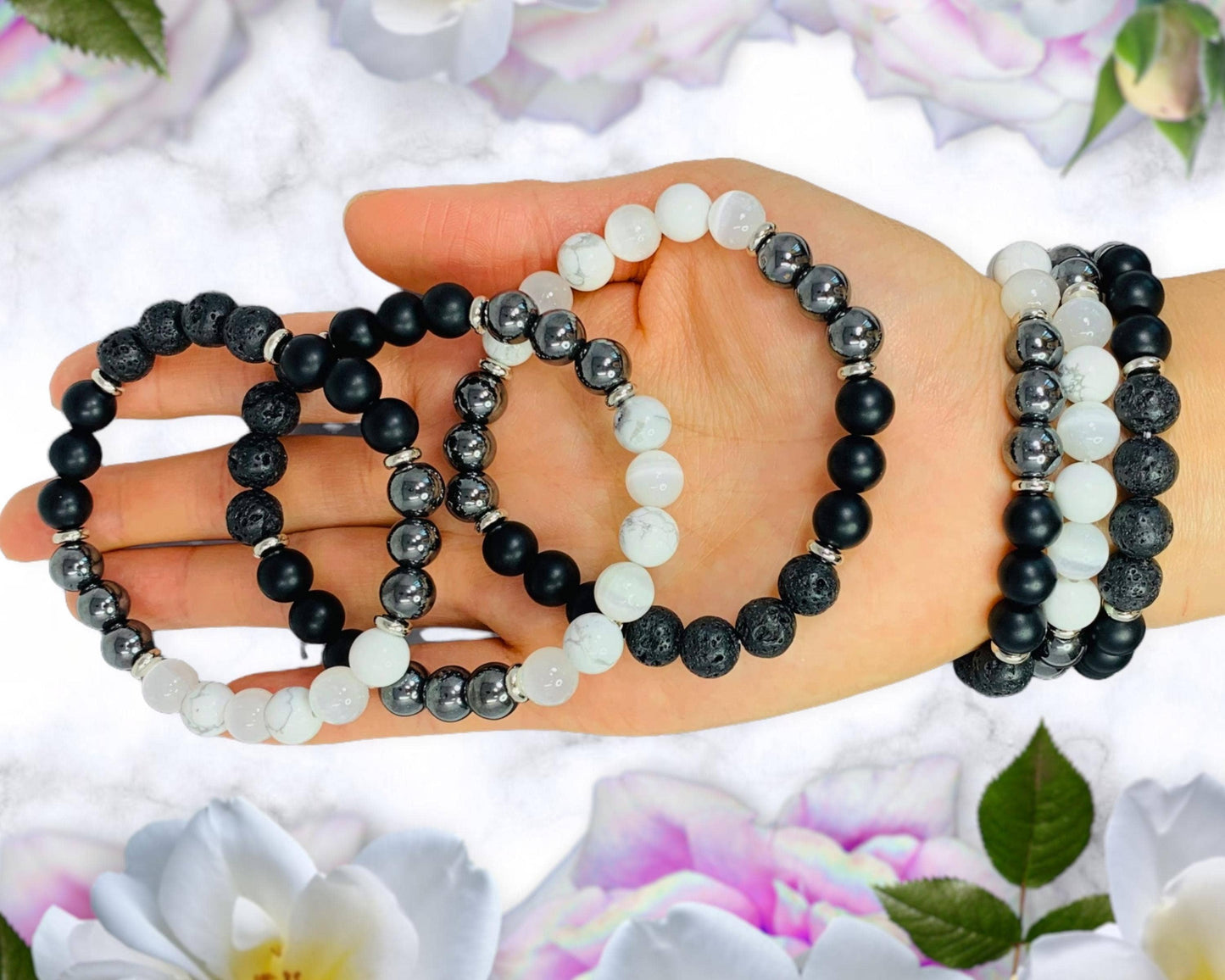 Triple Protection & Grounding Crystal Bracelet
