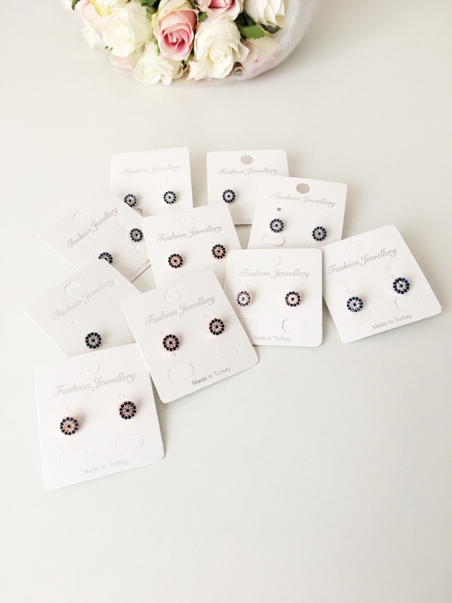 Evil Eye Stud Earrings