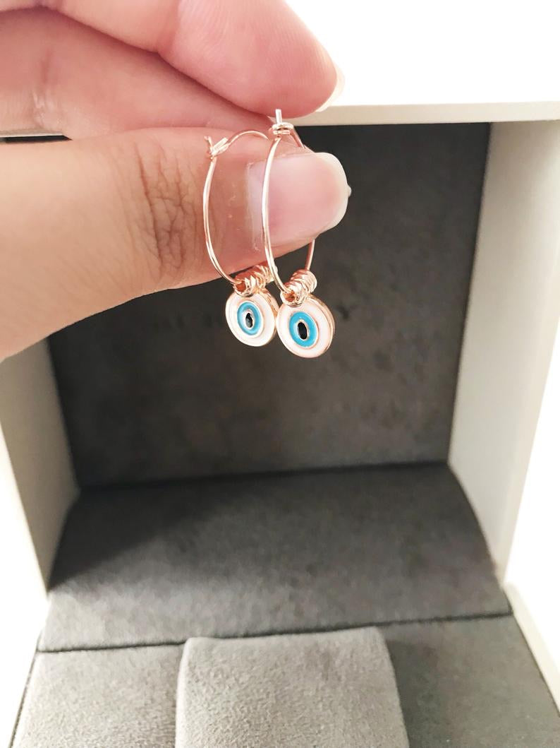 Evil Eye Dangle Earrings