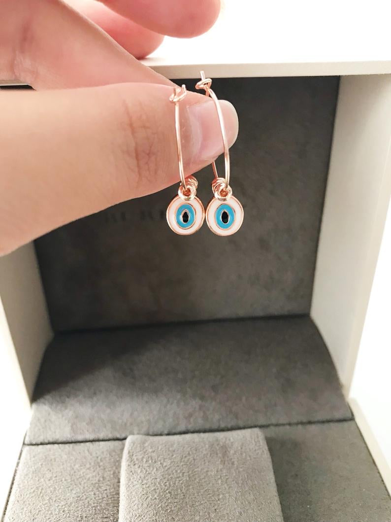 Evil Eye Dangle Earrings