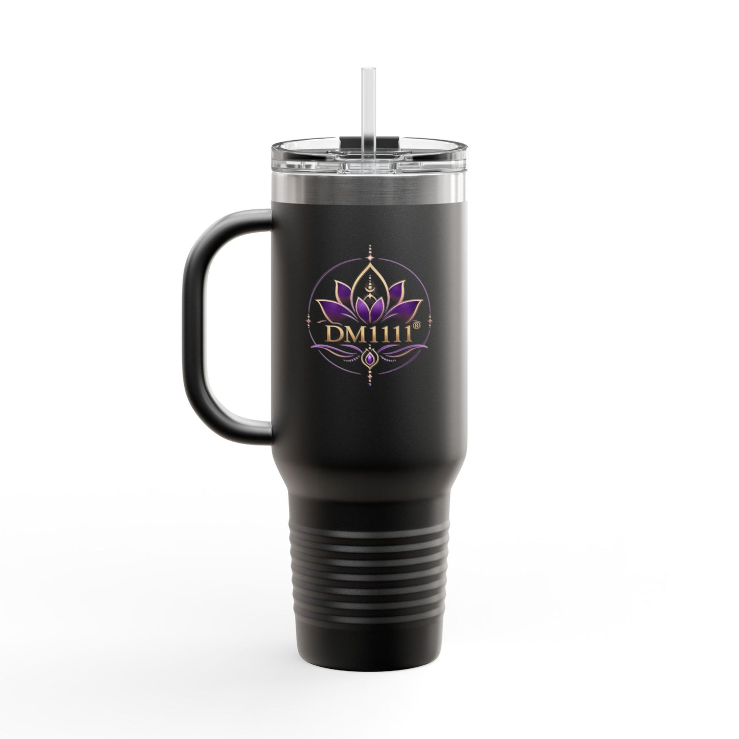 "Manifest and Believe" 40oz Insulated Travel Mug — "Manifest and Believe" Inspirational Tumbler
