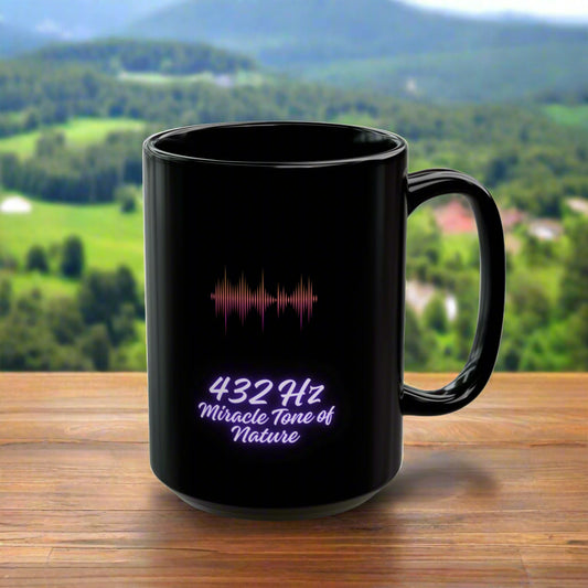 432 Hz Frequency DM1111 Black Mug (11oz, 15oz)