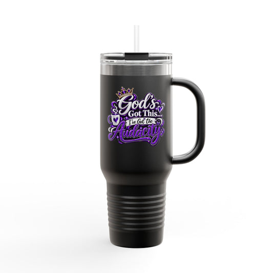 Travel Mug — "God's Got This, DF" 40oz Insulated Tumbler